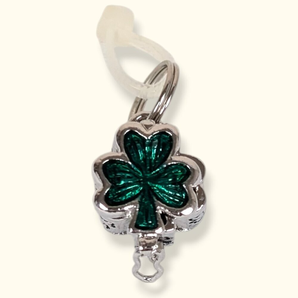 (2/$20) Enamel Shamrock Charm Capsule - Picture 2 of 6
